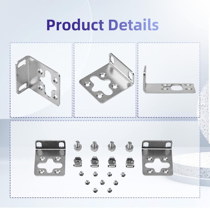 PhyinLan Rack Mount Kit 17.3'' Rack Ears for HP ProCurve/Aruba/OfficeConnect/HPE HP-4S (5064-2085) (5069-6535) - Image 5